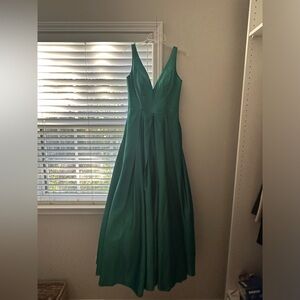 Stunning Green Formal, Satin Dress Size 8